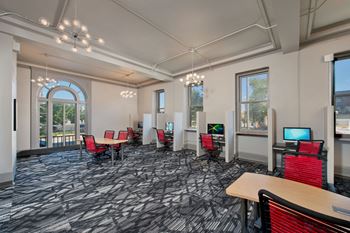 Business Center with computer work stations